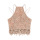 Sleeveless Hollow Out Lace Embroidery Crop Vest